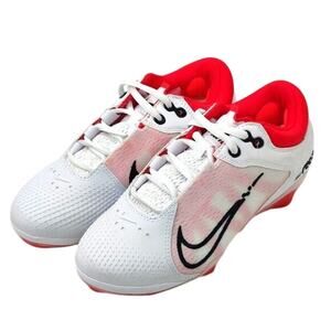 Nike Hyperdiamond React 4 Pro White Red Softball Cleats Sz 5.5